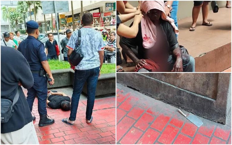 柔佛州新山市中心发生砍人案 袭击者被捕马来西亚柔佛州新山市中心发生砍人案，伤者送院治疗，袭击者被捕