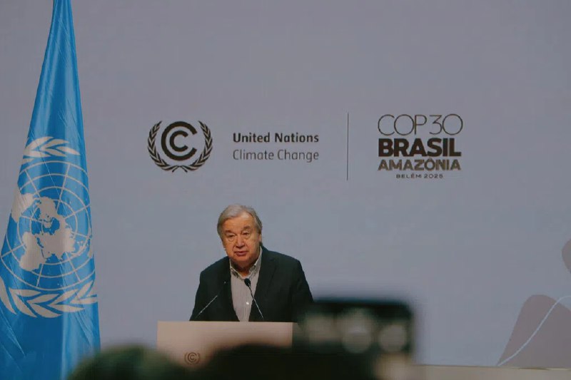 COP30协商分秒必争 古特雷斯：守住1.5摄氏度底线联合国气候变化大会协商陷入僵局，联合国秘书长古特雷斯呼吁各国代表把全球升温1.5摄氏度视为底线，带着魄力，遵循科学，并以人为中心，牢记最终目标努力达成共识