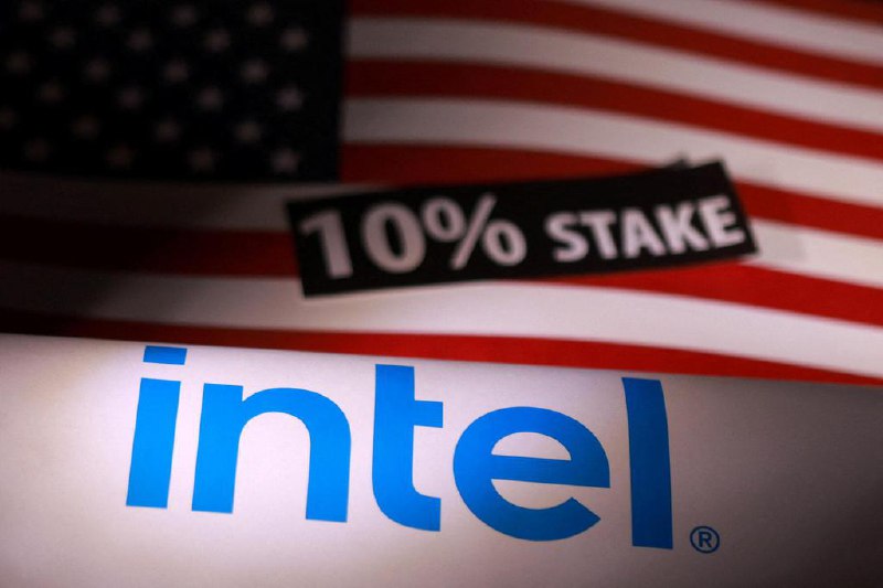 特朗普：英特尔同意给予美国政府10%股权美国总统特朗普宣布，美国晶片英特尔（Intel Corp.）同意给予政府10%的股份