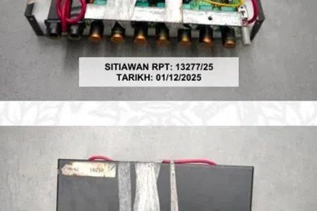 马国便利店现自制“炸弹” 惊动拆弹专家马来西亚霹雳州便一家利店的食品货架上，发现疑似自制“炸弹”，当局出动拆弹专家，结果发现里面没有弹药，虚惊一场