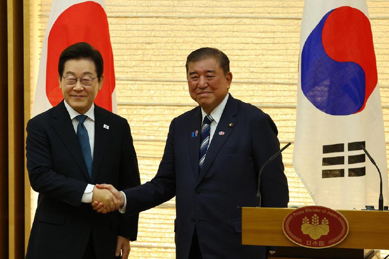 李在明：韩日如同住一个院子的邻居 时会产生不必要摩擦韩国总统李在明形容，韩日两国如“同住一个院子的邻居”，合作空间广阔，但因距离过近，有时会产生不必要的摩擦