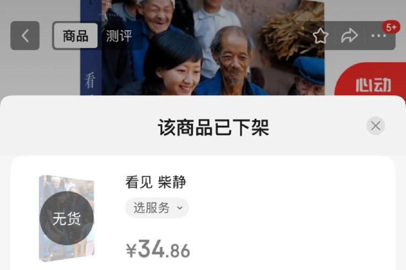 下午察：柴静的《看见》快要看不见了？成为一名探讨中国政治话题的YouTuber后，官媒中央电视台前调查记者柴静的畅销书《看见》，看来在中国快要看不见了