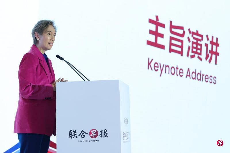 杨莉明：苏州工业园区代表新加坡对中国改革开放的坚定信心数码发展及新闻部长杨莉明指出，新中两国在正式建交不久后启动的苏州工业园区，代表了新加坡对中国改革开放的坚定信心，如今它已成为中国对外开放和国际合作的成功典范