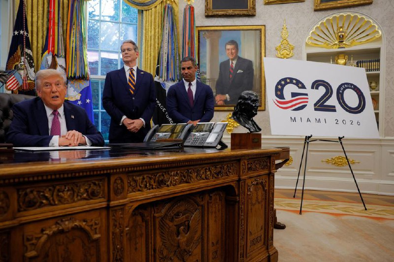 要在自家度假村办G20 特朗普：不会从中赚钱美国总统特朗普星期五（9月5日）说，美国将在他位于迈阿密的高尔夫球度假村举办2026年的二十国集团（G20）峰会，但他表明不会从中赚取任何收入